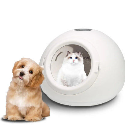 55L Ultra Quiet Pet Hair Dryer Box, 25-50℃ Temp Control, Automatic Safety Machine for Dogs & Cats, Custom