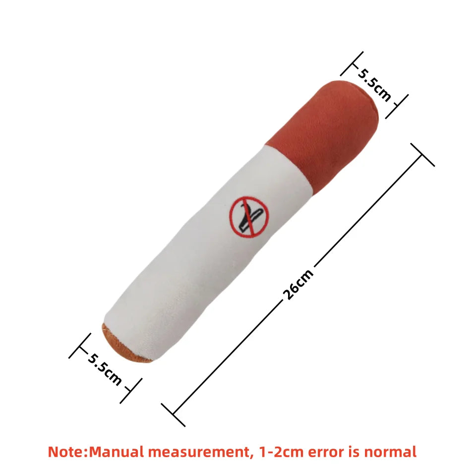 Interactive Dog Joint Sound Puppy Toys Cigar For Small Resistant Squeak Dogs Indestructible