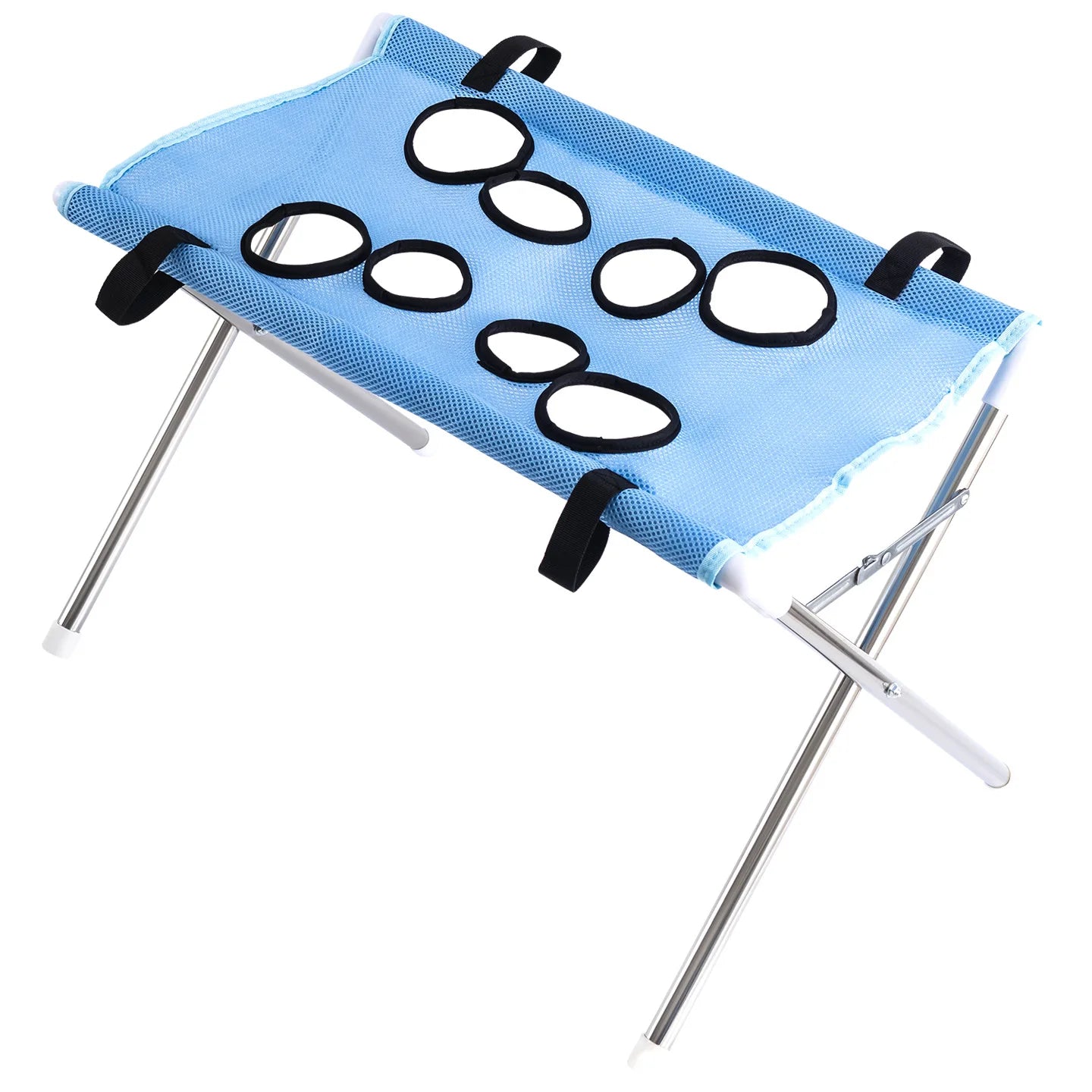 Portable Pet Grooming Table for Cats Small Dogs Foldable Stainless Steel Nail Trimming Hammock Breathable Mesh Home Pet Care