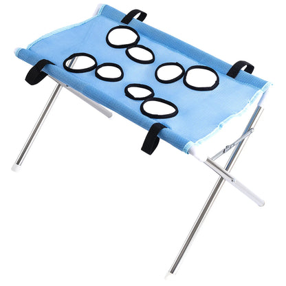 Portable Pet Grooming Table for Cats Small Dogs Foldable Stainless Steel Nail Trimming Hammock Breathable Mesh Home Pet Care