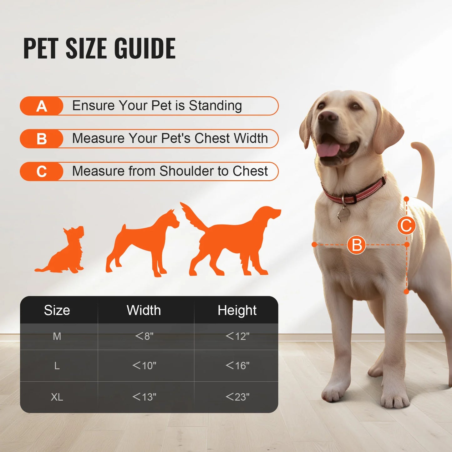 SucceBuy Dog Door Sliding Glass Adjustable Height Aluminum Frame Tempered Glass Door