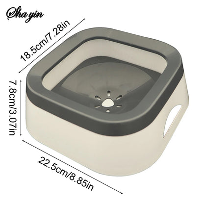 Floating Water Dispenser Bowl Dog Cat Large Capacity Splash Proof Anti-Spill Plastic Car Outdoor Universal Pet Drinking Basin