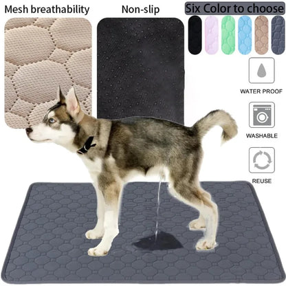 Reusable Dog Pee Pad Blanket Absorbent Diaper Washable Puppy Training Pad Pet Bed Urine Mat for Pet Car Seat Cover