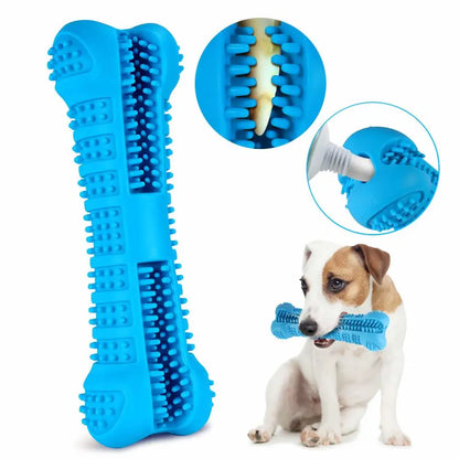 Soft Rubber Dog Toothbrushes Puppy Toys Dog Brush Stick 360 Degree Teeth Cleaning Toothpaste for Small Dogs