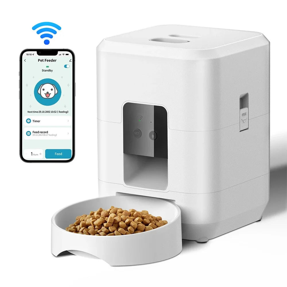 Petavista Automatic Cat Feeder Pet Smart WiFi Food Kibble Dispenser Remote Control Auto Feeder For Cat Dog Dry Food Accessories