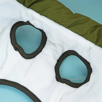 Winter Warm Pet Dog Jacket with Harness Waterproof Dog Coat Vest for Small Medium Chihuahua French Bulldog Outdoor Dog Clothes