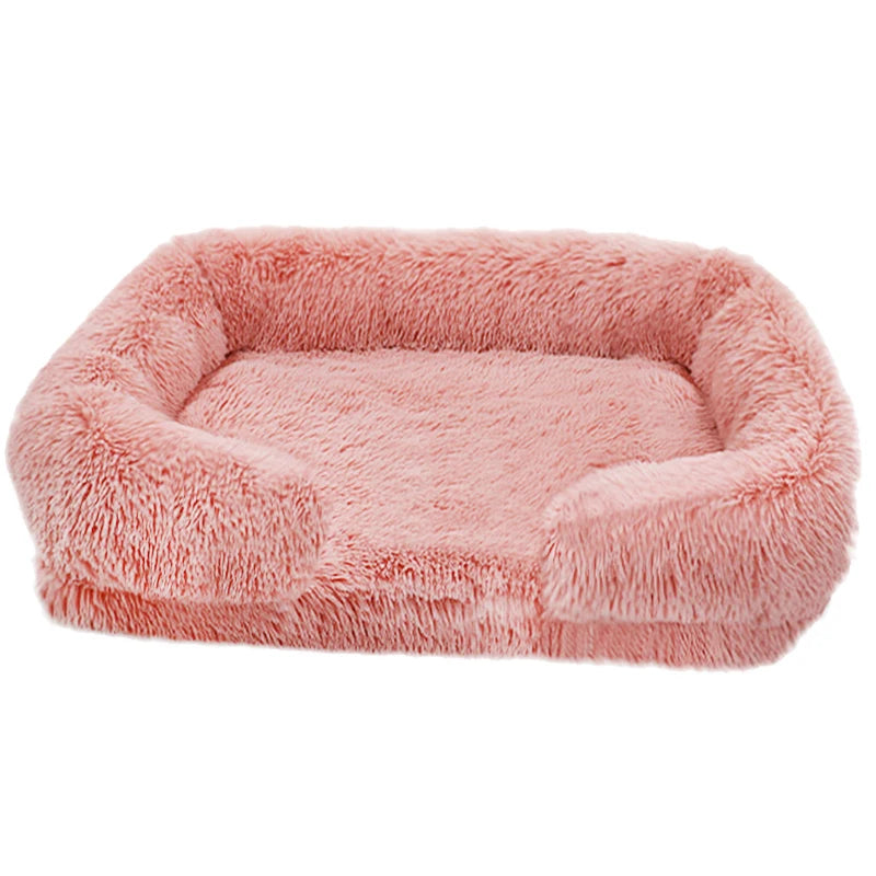 Thickened orthopedic dog bed for large dogs - egg sponge, easy to remove and wash plush cover.
