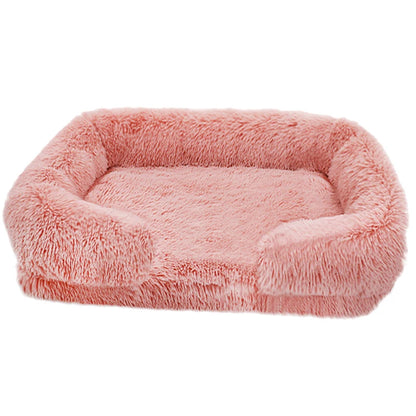 Thickened orthopedic dog bed for large dogs - egg sponge, easy to remove and wash plush cover.