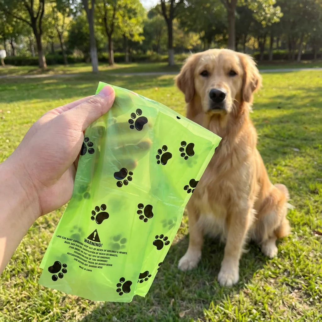 10-pce Best Seller! Degradable Dog Waste Bags - Thickened Leak-Proof No Dirty Hands Portable Rolled Outdoor Dog Walking