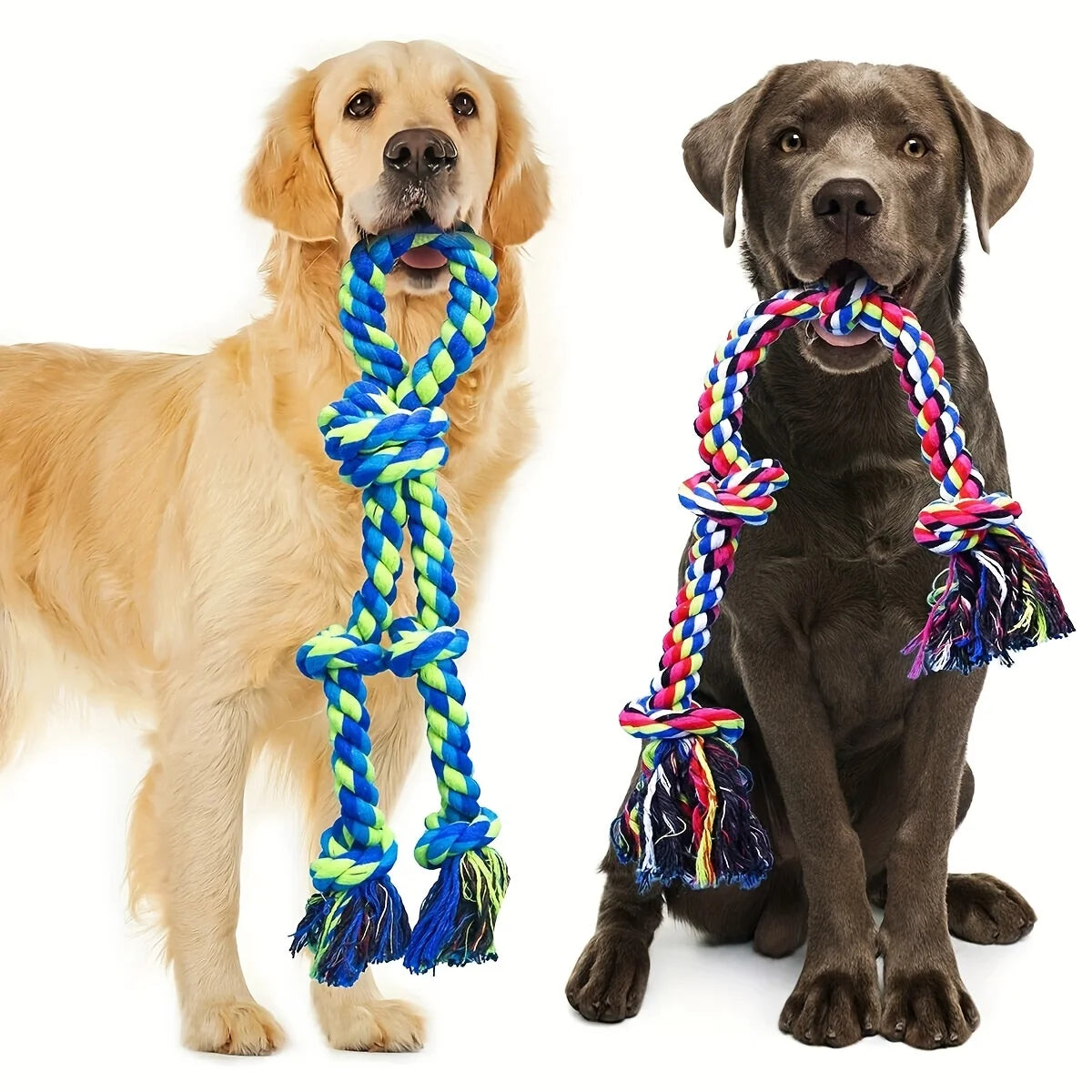 Knot Dog Toys Indestructible Durable Dog Chew Toys Tug Of War Interactive Toys Suitable For Medium And Large Dogs