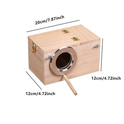 High Quality Wooden Bird Cage Nesting Box Breeding Hatching Nest for Parakeet Budgies Cocktail Finch Lovebird Parrot Birdhouse