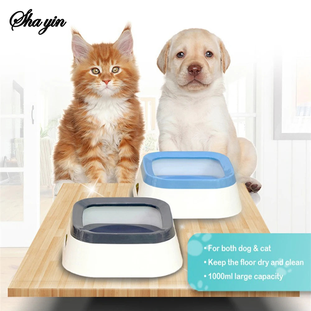 Floating Water Dispenser Bowl Dog Cat Large Capacity Splash Proof Anti-Spill Plastic Car Outdoor Universal Pet Drinking Basin