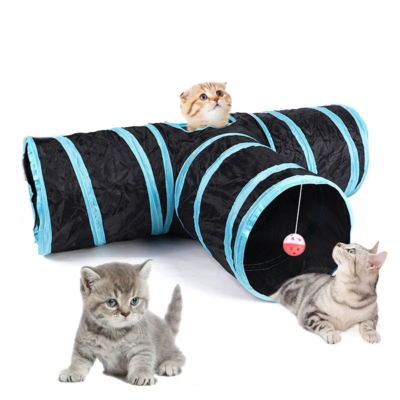 Cat Tunnel Foldable S T Y Pass Play Tunnel Breathable Drill Barrel for Indoor loud paper