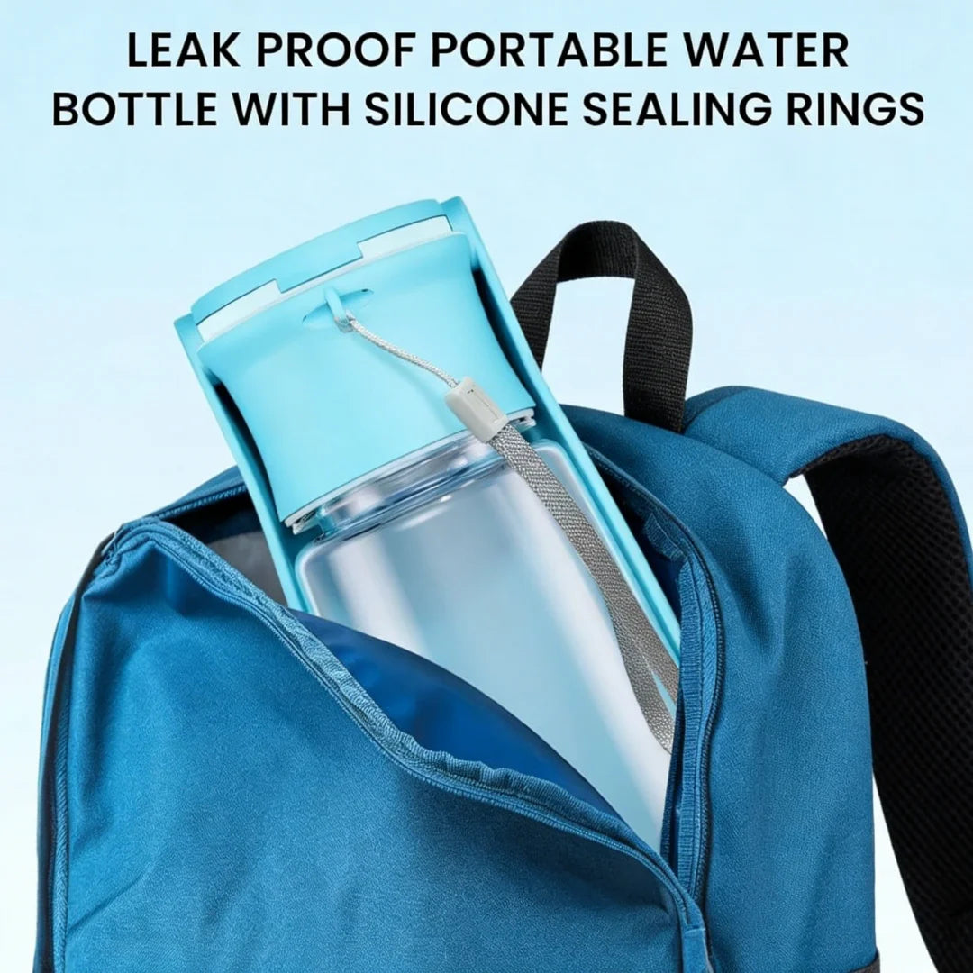 1 PC Blue Pet Feeding Cup, Leak Proof Portable Pet Water Bottles For Dogs, Puppy Water Dispenser With Drinking Feeder For Travel