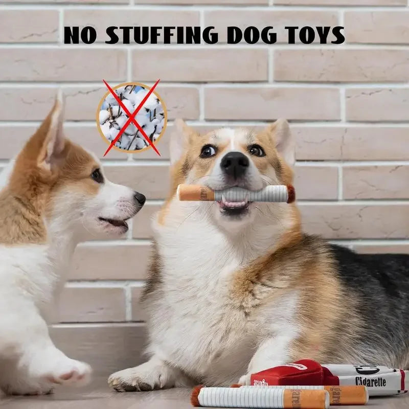 Funny Interactive Plush Dog Toys Creatives Cigarette Design Giggling Chewing The Perfect Pet Gift