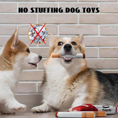 Funny Interactive Plush Dog Toys Creatives Cigarette Design Giggling Chewing The Perfect Pet Gift