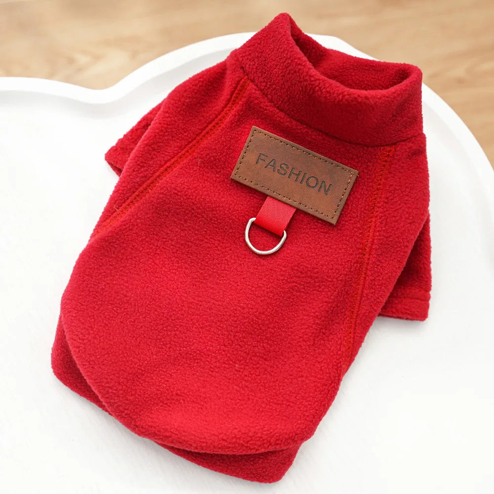 Winter Warm Dog Clothes for Small Dogs Fashion Dog Hoodies Solid Color Puppy Sweatshirt Soft Cat Pullovers Chihuahua Pet Hoodies
