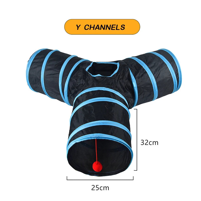 Cat Tunnel Foldable S T Y Pass Play Tunnel Breathable Drill Barrel for Indoor loud paper