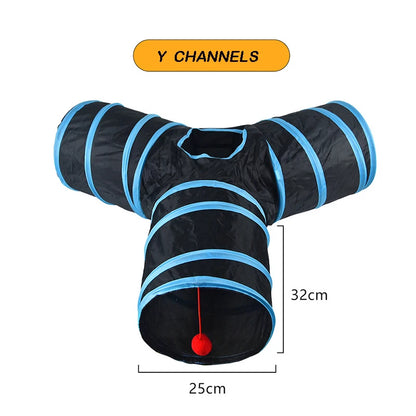 Cat Tunnel Foldable S T Y Pass Play Tunnel Breathable Drill Barrel for Indoor loud paper