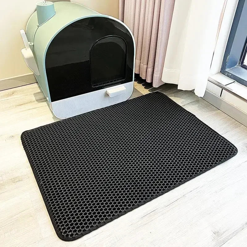 Cat Litter Mat Pet Toilet Waterproof Double Layer Pet Litter Box Mat Nonslip Sand Cat Washable Mat