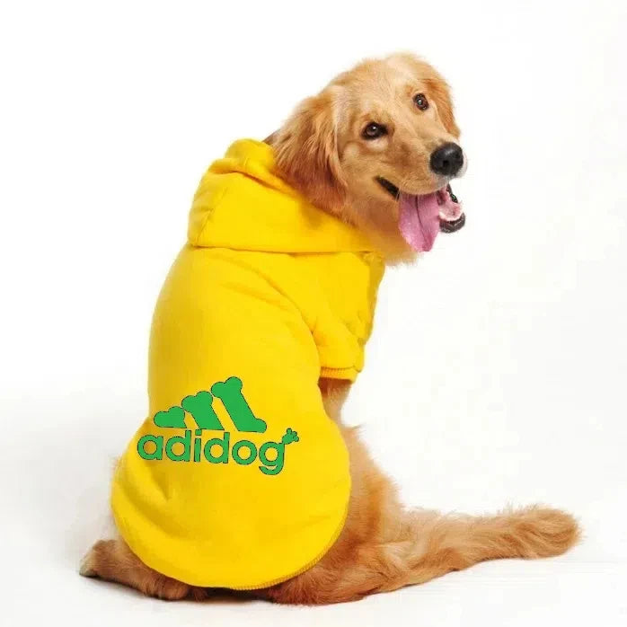 Adidog Autumn Winter Warm Dog Clothes Dog Hoodies Pet Warm Coat for Medium Large Dog Jacket Sweater Puppy French Bulldog