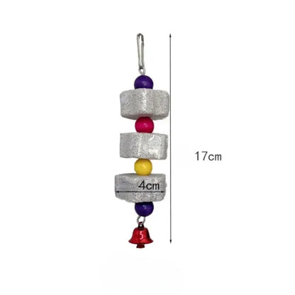 Flower-Shaped Bird Molar Toy Parrot Grinding Stone Bird Cage Toy Parakeet Chinchilla Squirrel Toy Bird Cage Accessories