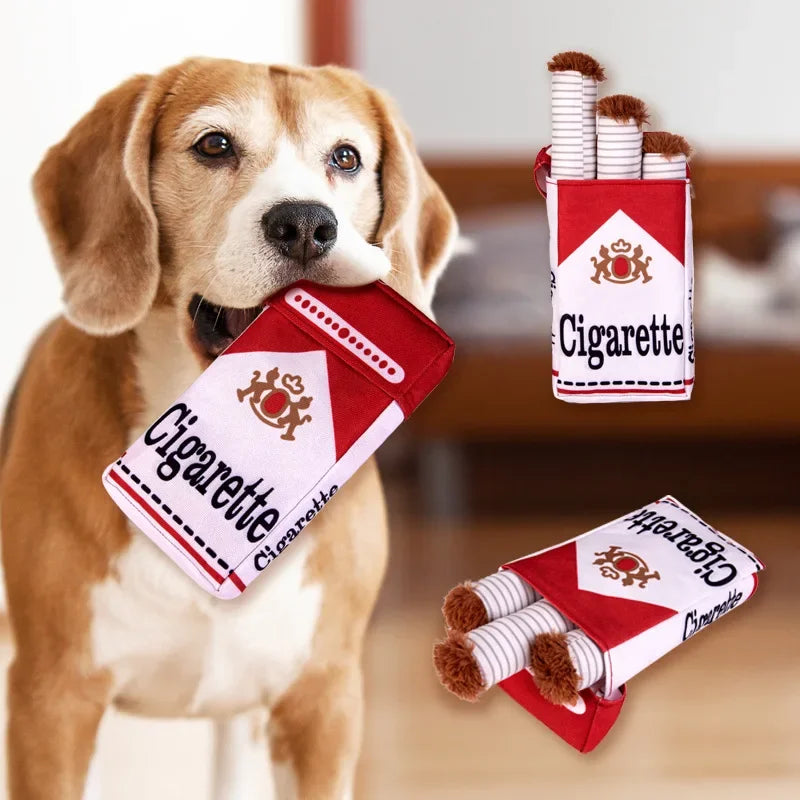 Funny Interactive Plush Dog Toys Creatives Cigarette Design Giggling Chewing The Perfect Pet Gift