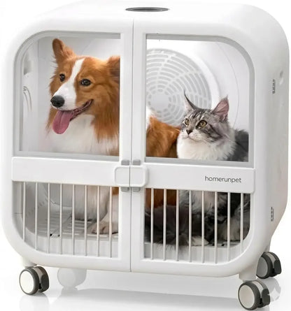 135L Ultra-Quiet Pet Dryer Box, Smart Temp Control, 360° Hands-Free Safe Drying for Dogs, Cats & Multi-Pet, Custom
