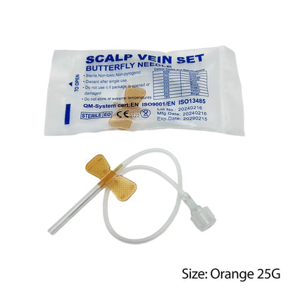 50pcs/lot Disposable Butterfly Blood Infusion Needle double wing type Blood Infusion Needle Pet Care