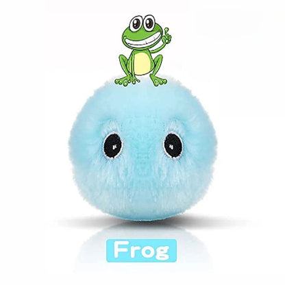 Plush Interactive Ball Cat Toy Electric Sound Catnip Training Touch Sounding Pet Product Squeak Ball Fluffy Toys