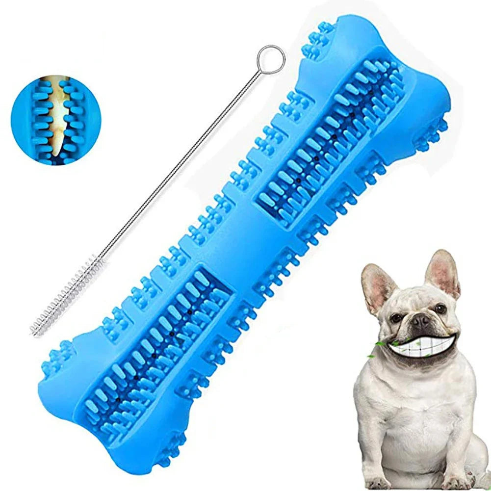Soft Rubber Dog Toothbrushes Puppy Toys Dog Brush Stick 360 Degree Teeth Cleaning Toothpaste for Small Dogs