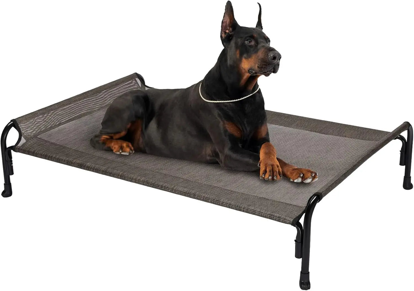 Extra Large Elevated Dog Bed with Cooling Mesh, Waterproof & Portable for Indoor Outdoor Use