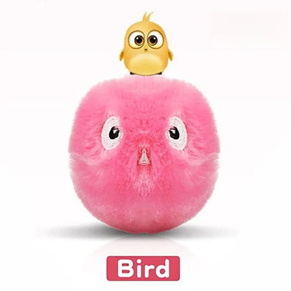 Plush Interactive Ball Cat Toy Electric Sound Catnip Training Touch Sounding Pet Product Squeak Ball Fluffy Toys