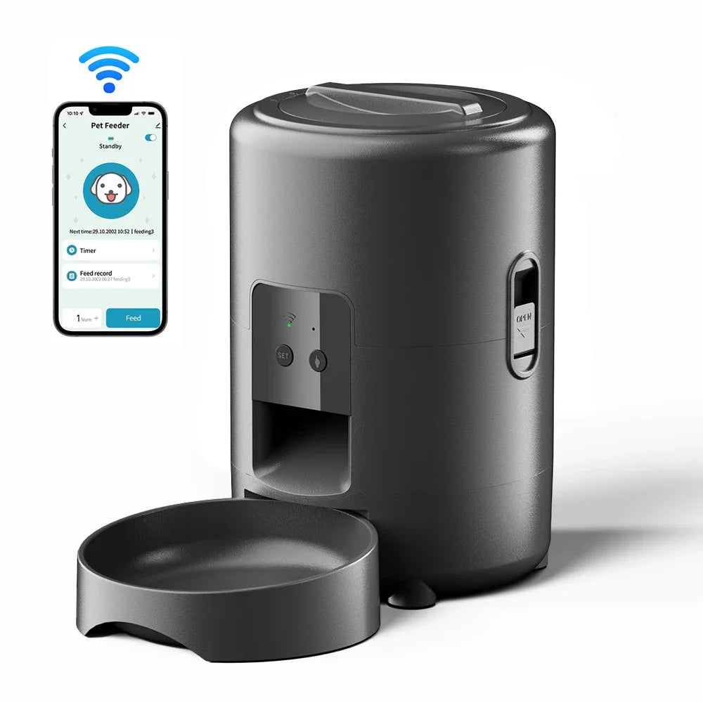 Petavista Automatic Cat Feeder Pet Smart WiFi Food Kibble Dispenser Remote Control Auto Feeder For Cat Dog Dry Food Accessories