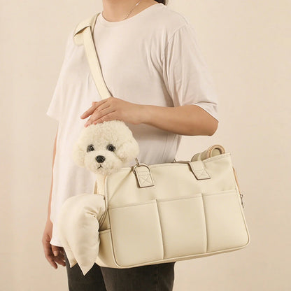 Cat Carrier Breath Side Backpack Dog Carriers Pet Crossbody Shoulder Bag Outdoor Travel Backpack For Small Dogs Cats Outgoing