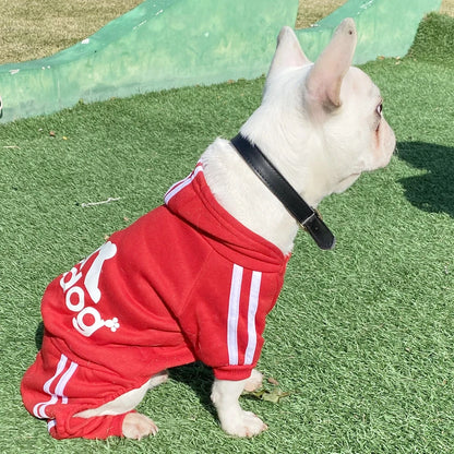 Brand Design Adidog Clothing Dog Jumpsuit Sports Suit Spring Dog Clothes for Small Dogs Chihuahua Terrier Beagle Pet Apparel