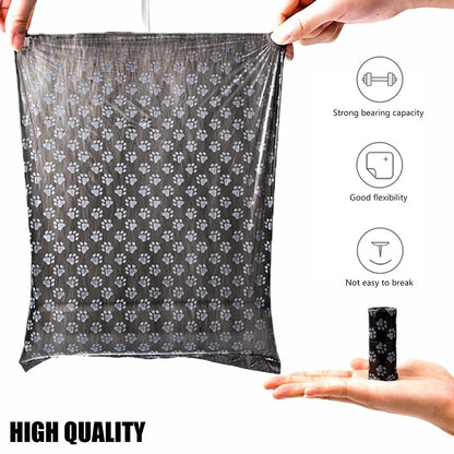 2/40Rolls Dog Poop Bags Dispenser Collector Garbage Bag Puppy Cat Pooper Scooper Bag Small Rolls Outdoor Clean Pets Supplies