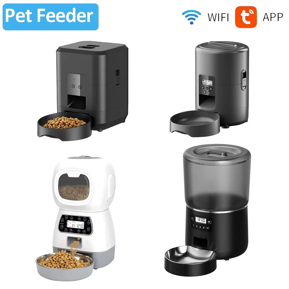 Petavista Automatic Cat Feeder Pet Smart WiFi Food Kibble Dispenser Remote Control Auto Feeder For Cat Dog Dry Food Accessories