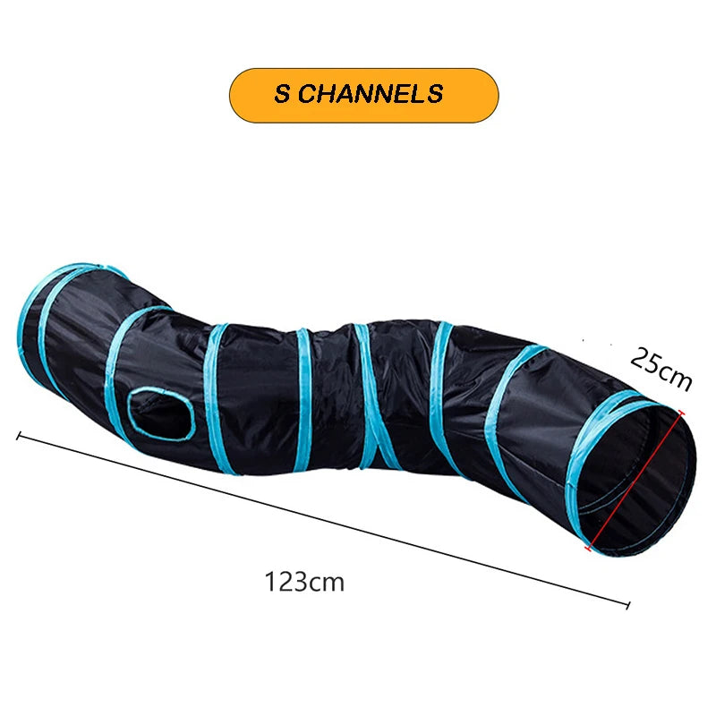 Cat Tunnel Foldable S T Y Pass Play Tunnel Breathable Drill Barrel for Indoor loud paper