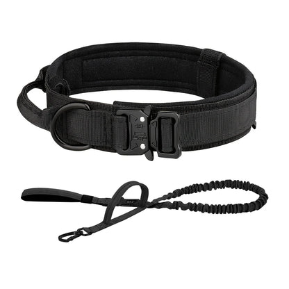 Dog Training Collar Adjustable Tactical Dog Collar And Leash Set Control Handle Pet Lead Collar For Small Big Dogs