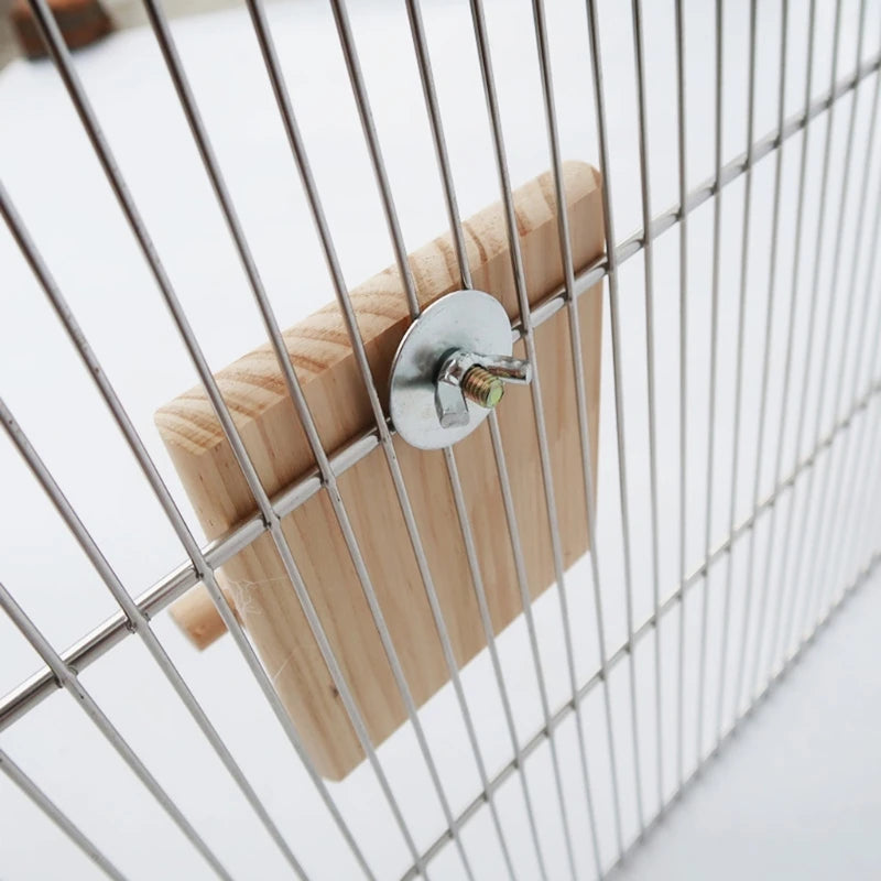 Bird Mirror with Perch Parrot Birdcage Stands for African Greys Cockatiels