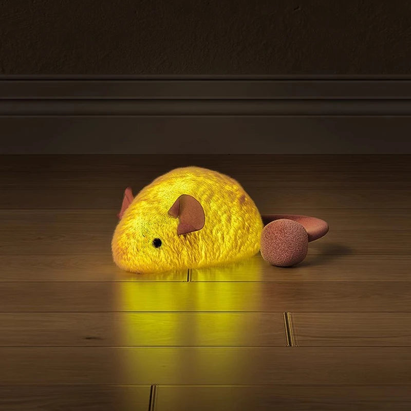 New Interactive Mouse Plush Cat Chew Toys Boredom Interactive Plush Toys Kitten Game Indoor Plush Mice Luminous Toys