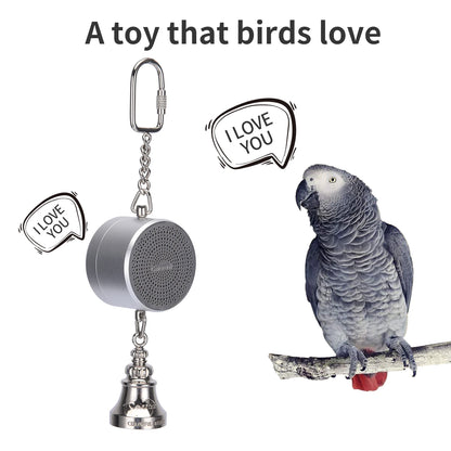 Parrot Toys to Teaching Training Bird Talking Coach Interactive Recording Playback Retell Electronic Voice Chewing Tearing  Bell