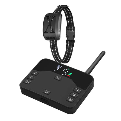 2 IN 1 Wireless Electronic Dog Fence System & Remote Training Collar Beep Shock Vibration and Pet Containment For All Size Puppy