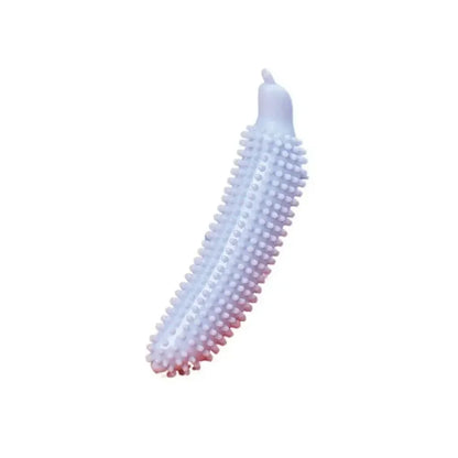 Dog Teeth Grinding Stick Cucumber Shape  Bite Resistant TPE Dog Chew Toy Wear Resistant Pet Molar Stick Teeth Cleaning