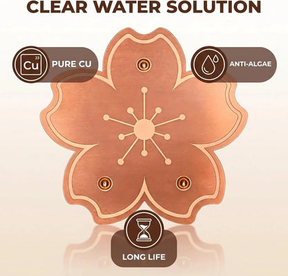 99.9% Pure Copper Bird Bath Cleaner Disc Physical Water Purifier Bird Water Feeder Outdoor Garden Birdbath Accessory