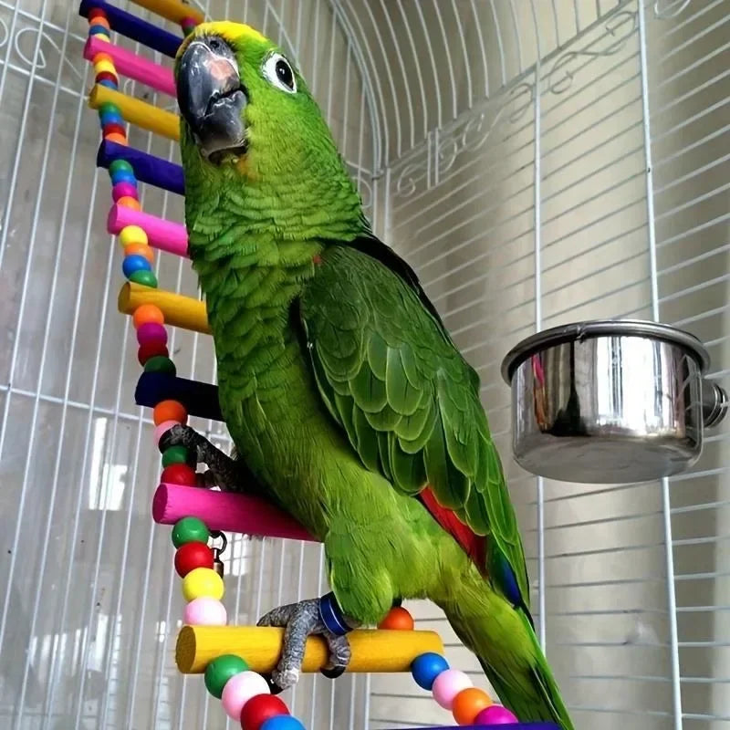 Bird Parrot Toys Hanging Ladders Hammock Swing Toy