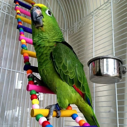 Bird Parrot Toys Hanging Ladders Hammock Swing Toy