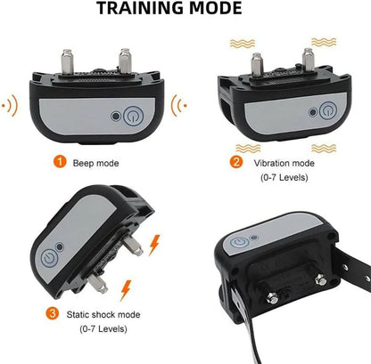 Wireless Dog Fence Electric Pet Containment System Shock Collars For 3 Dogs Adjustable Range