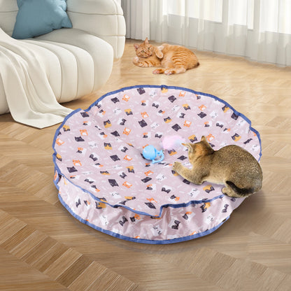Interactive Cat Toy Reusable Motion Activate Chirping Cat and Mouse Catching Game for Pet Hide and Seek